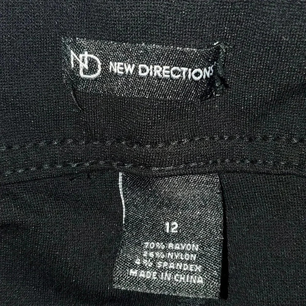 New Directions Black Jeggings Women's Size 12 - Picture 4 of 10